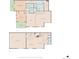 Detailed floor plan showcasing the layout of this two-story home, including room dimensions and features at 7777 E 23Rd Ave # 401, Denver, CO 80238