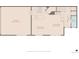 Detailed floor plan showcasing the layout of the main floor, including kitchen and living areas at 7777 E 23Rd Ave # 401, Denver, CO 80238