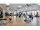 Spacious fitness center with modern exercise equipment and ceiling fans at 22345 E Bailey Pl, Aurora, CO 80016
