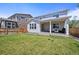 Beautiful backyard, fenced and landscaped, featuring covered patio and ample space for entertainment at 5078 S Quail St, Littleton, CO 80127