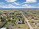 Aerial view of a residential area featuring homes with ample land and scenic mountain backdrop at 1866 Mountain View St, Erie, CO 80516