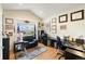 Bright office space with hardwood floors and a window with backyard views at 420 Graham Cir, Erie, CO 80516