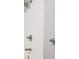 Close-up of the shower with chrome shower head and faucet at 5250 S Huron Way # 5-308, Littleton, CO 80120