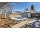 Large backyard with detached shop and patio at 3720 S Hazel Ct, Englewood, CO 80110