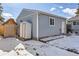 Large detached shop in backyard with storage at 3720 S Hazel Ct, Englewood, CO 80110