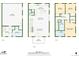 A detailed floor plan showcasing the layout of a 1305 sq ft home with 3 floors, including a garage and balcony at 658 Casper Dr, Lafayette, CO 80026