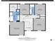 Detailed floorplan showcasing layout with dimensions for the second floor of the home at 2316 Weatherstone Cir, Highlands Ranch, CO 80126