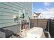 Home exterior detail with electrical boxes and a white unit at 1030 W Hopkins Dr, Elizabeth, CO 80107