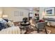 An open-concept living room with hardwood floors and stylish interior at 649 Nucla Way, Aurora, CO 80011