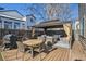 Deck with gazebo, seating, and dining areas at 209 S Pembrook St, Castle Rock, CO 80104