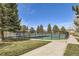 Outdoor pickleball courts with surrounding fence at 209 S Pembrook St, Castle Rock, CO 80104