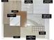 Selection of flooring, tiles, countertop, and backsplash samples for a cohesive design scheme at 10863 E Hinsdale Cir, Centennial, CO 80112
