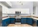 Modern kitchen featuring stainless steel appliances and bright cabinetry at 3242 E 103Rd Dr # 602, Thornton, CO 80229