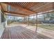 Large deck with pergola overlooking the backyard at 9256 W Euclid Ave, Littleton, CO 80123