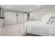 Bedroom with a double closet features soft carpet, neutral colored walls and a queen sized bed at 347 S White Tail Dr, Franktown, CO 80116