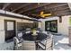 Charming patio with outdoor kitchen, ideal for entertaining guests at 347 S White Tail Dr, Franktown, CO 80116