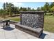Picturesque stone water feature adds elegance to the outdoor space at 347 S White Tail Dr, Franktown, CO 80116