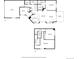 Detailed floor plan showcasing the layout of this two-story home including room dimensions and locations at 13535 W 62Nd Ln, Arvada, CO 80004