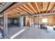 Unfinished basement with high ceilings and ample storage at 11100 Haskell Creek Rd, Larkspur, CO 80118