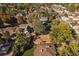 Neighborhood aerial view showcasing the property's location within a tree-lined residential area at 4157 Perry St, Denver, CO 80212