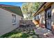 Backyard features a patio with chairs at 4157 Perry St, Denver, CO 80212