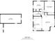 Floor plan showing a 2 bedroom, 1 bath home with a 2 car garage at 4157 Perry St, Denver, CO 80212