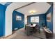 Virtual Staging: Elegant dining room with modern decor, stylish furniture, and ample natural light at 12842 Bellaire St, Thornton, CO 80241