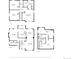 Detailed floor plan showcasing layout of rooms on multiple floors with dimension for marketing real estate at 12842 Bellaire St, Thornton, CO 80241