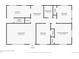 Detailed floor plan showcasing the layout of the first floor with labelled rooms and dimensions at 3379 W Wagon Trail Dr, Englewood, CO 80110