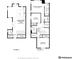 Detailed floor plan showcasing layout of the home's kitchen, bedrooms, and bathrooms at 5388 Routt St # B, Arvada, CO 80002
