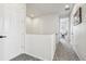 Upstairs hallway features neutral carpet and white walls with doorways leading to other rooms at 5388 Routt St # B, Arvada, CO 80002