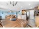 Open concept dining area seamlessly connected to the kitchen and living room, great for gatherings at 13664 Linden Ct, Thornton, CO 80602
