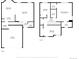 Detailed floor plan showcasing the layout of the home's two floors, with dimensions for each room at 13664 Linden Ct, Thornton, CO 80602