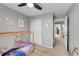 Bedroom with carpet, closet and doorway at 7946 S Kittredge St, Englewood, CO 80112