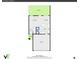 Floorplan of the 1st floor showing the living room, kitchen, dining area, and garage at 7946 S Kittredge St, Englewood, CO 80112