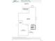 Basement floor plan with unfinished space, storage, stairwell, covered porch above and 2-bay garage above at 8892 Springsong Ln, Littleton, CO 80125