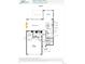 Floorplan of a home featuring an open-concept layout, a kitchen island, a covered porch, and a 2-bay garage at 8892 Springsong Ln, Littleton, CO 80125