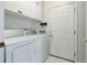 Laundry room with a side by side washer and dryer and door at 3993 S Dillon Way # 104, Aurora, CO 80014