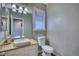 Bathroom with a vessel sink and granite countertops at 9445 E 106Th Pl, Commerce City, CO 80640