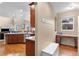 Cozy office nook with built-in desk and cabinets, perfect for working from home at 16685 E 101St Ave, Commerce City, CO 80022