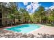 Inviting community pool surrounded by well-maintained landscaping, promising a refreshing oasis for residents at 7375 S Alkire St # 102, Littleton, CO 80127