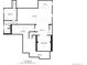 Detailed basement floor plan with dimensions showing layout of rooms including storage and home theater at 6420 Agave Ave, Castle Rock, CO 80108