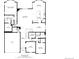 Detailed floor plan showcasing the layout of the first floor of the home including rooms and dimensions at 6420 Agave Ave, Castle Rock, CO 80108