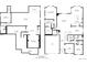 Detailed floor plan showcasing layout of the basement and first floor of the home with dimensions at 6420 Agave Ave, Castle Rock, CO 80108