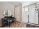 Updated bathroom with a vanity, mirror, and a glass door shower at 27837 E 8Th Ave, Aurora, CO 80018