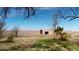 Backyard with small shed at 7409 S County Road 157, Strasburg, CO 80136