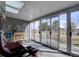 Enclosed patio with multiple glass doors showcasing the outdoor view provides abundant natural light, creating a seamless indoor-outdoor living at 7160 S Jellison St, Littleton, CO 80128