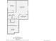 Detailed floor plan showcasing the layout, including the bedroom, sitting room, bath, and storage at 6792 Canosa St, Denver, CO 80221