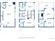 Detailed floor plan showcasing layout of each level including the kitchen, living room, and bedrooms at 1236 N Tennyson St, Denver, CO 80204