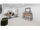 Finished basement with carpet, a bar, comfortable seating, and a leather couch at 456 Cherry St, Denver, CO 80220